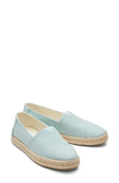 Toms Alpagarta Espadrille Shoe In Medium Green