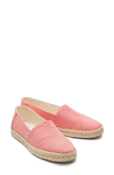Toms Alpagarta Espadrille Shoe In Pink