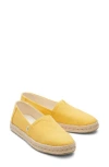 Toms Washed Canvas Platform Sneaker In Yellow