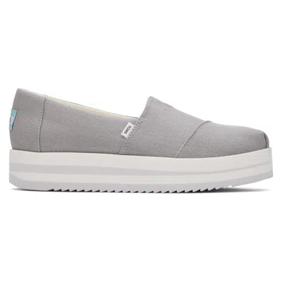Toms Alpargata 10019694-020 Espadrilles Women's Us 7 Gray Casual Shoes Zpo841 (gray,7)