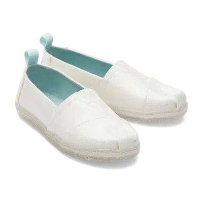 Toms Kids' Alpargata 10020624white Slip On Comfort Casual Shoes Zap1355