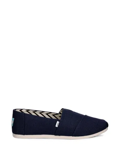Toms Alpargata Canvas Slip-on Flats In White