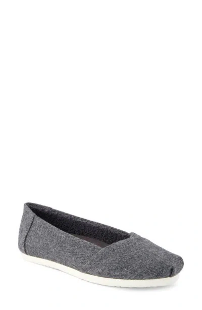 Toms Alpargata Faux Shearling Lined Slip-on In Charcoal