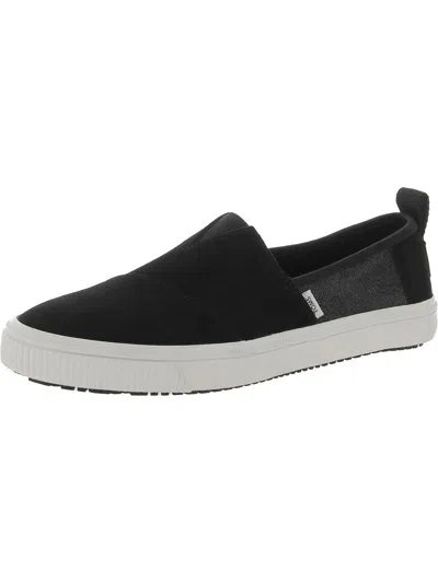 Toms Alpargata Slip On Shoes In Black In Multi