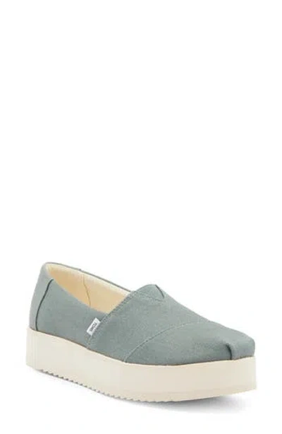 Toms Alpargata Mid Slip-on In Green