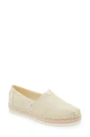 Toms Alpargata Platform Espadrille In Natural Heavy Twill