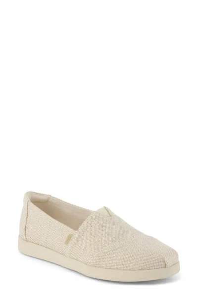 Toms Women's Alpargata Plus Champagne Metallic Suede In Neutral