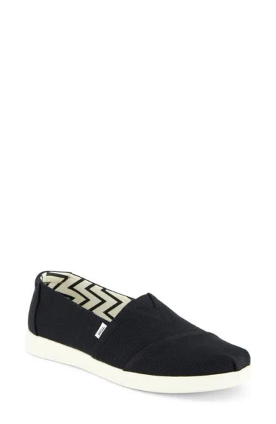 Toms Alpargata Plus Slip-on In Black