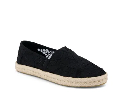 Toms Alpargata Rope 2.0 Espadrille Slipon In Black