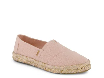 Toms Alpargata Rope 2.0 Espadrille Slipon In Pink