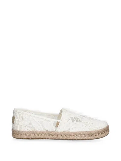 Toms Alpargata Rope 2.0 Lace-overlay Braided-sole Espadrilles In White