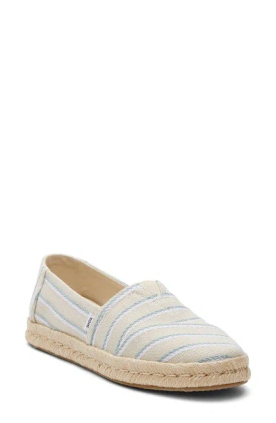 Toms Alpargata Rope Espadrille 2.0 Shoe In Natural Stripe