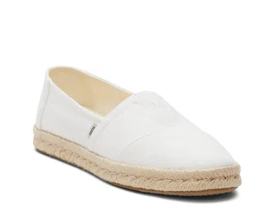 Toms Alpargata Rope Espadrille Slipon In White