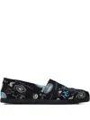 Toms Alpargata Science-print Loafers In Black