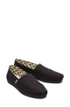 Toms Alpargata Womens Slip On Casual Loafers In Black Solid/black