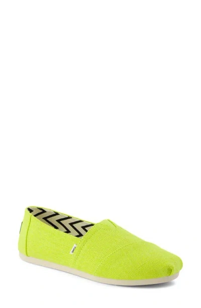 Toms Alpargata Slip-on In Bright Green