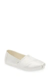 Toms Alpargata Slip-on In Silver