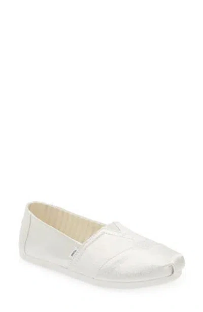 Toms Alpargata Slip-on In Silver