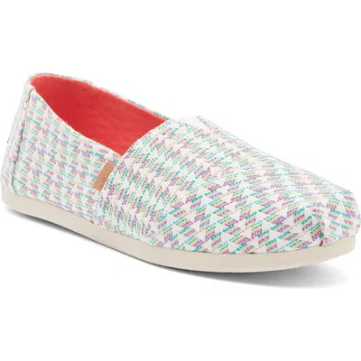 Toms Alpargata Slip-on In White Multi-color