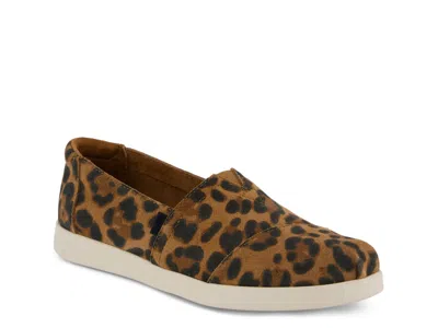 Toms Women's Womens Alpargata Plus Brown Sugar Leopard Print Suede In Animal Print
