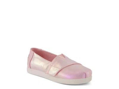 Toms Alpargata Slipon Sneaker Kids' In Pink Iridescent