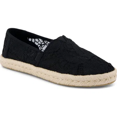 Toms Alrope Espadrille In Black