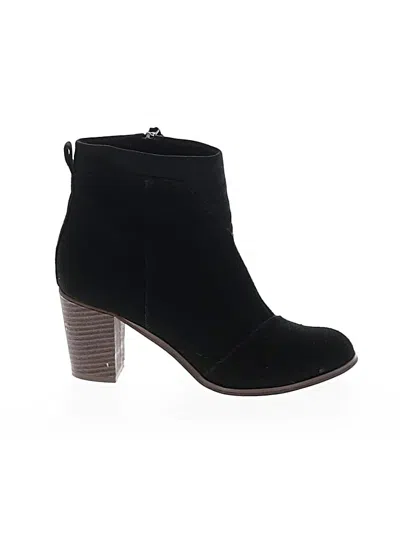 Pre-owned Toms Ankle Boots In Black