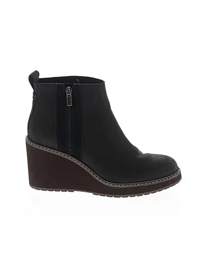Pre-owned Toms Ankle Boots In Black