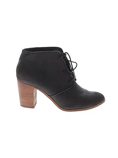 Pre-owned Toms Ankle Boots In Black