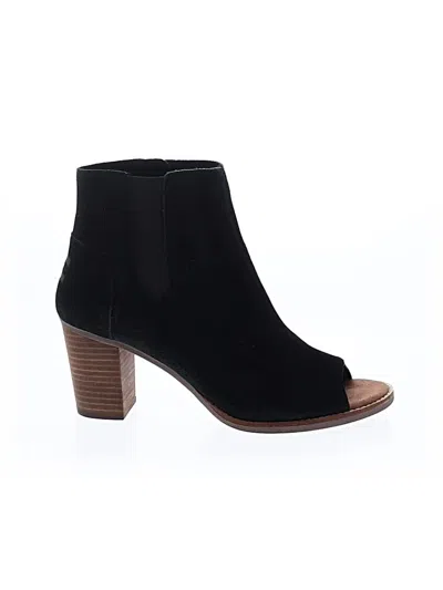 Pre-owned Toms Ankle Boots In Black