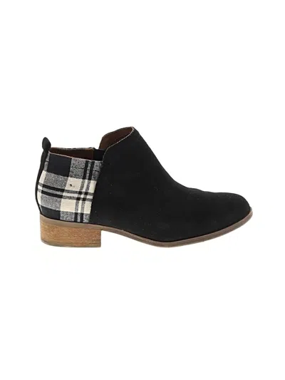 Pre-owned Toms Ankle Boots In Black