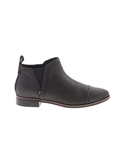 Pre-owned Toms Ankle Boots In Black