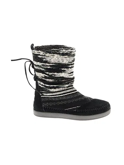 Pre-owned Toms Ankle Boots In Black