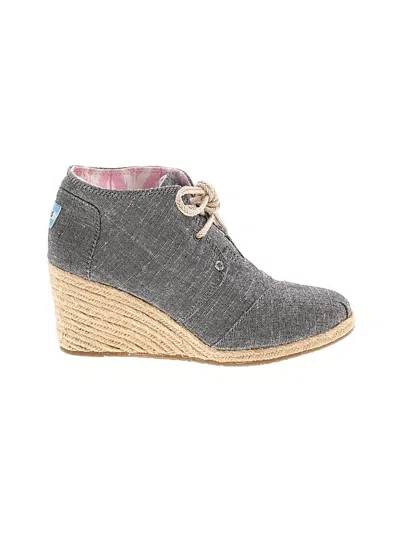 Pre-owned Toms Ankle Boots In Black