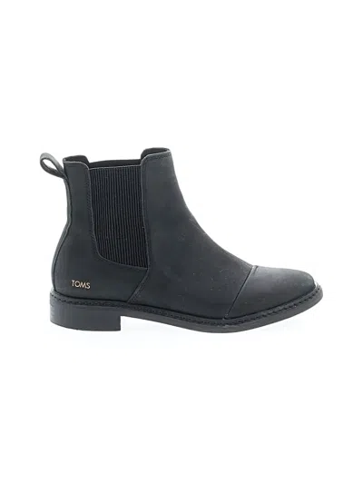 Pre-owned Toms Ankle Boots In Black