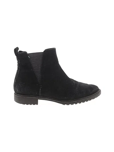 Pre-owned Toms Ankle Boots In Black