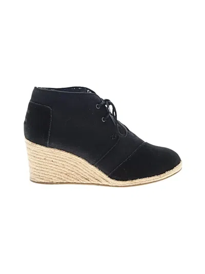 Pre-owned Toms Ankle Boots In Black