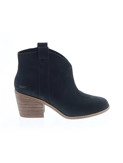 Pre-owned Toms Ankle Boots In Black