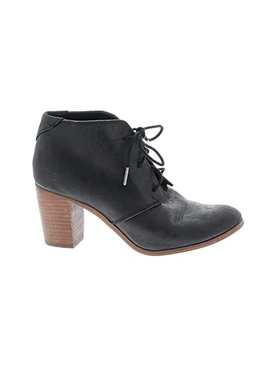Pre-owned Toms Ankle Boots In Black