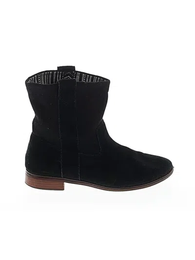 Pre-owned Toms Ankle Boots In Black