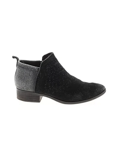 Pre-owned Toms Ankle Boots In Black