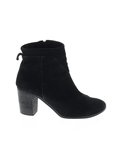 Pre-owned Toms Ankle Boots In Black