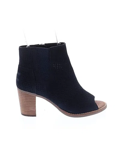 Pre-owned Toms Ankle Boots In Blue