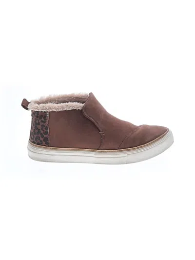 Pre-owned Toms Ankle Boots In Brown