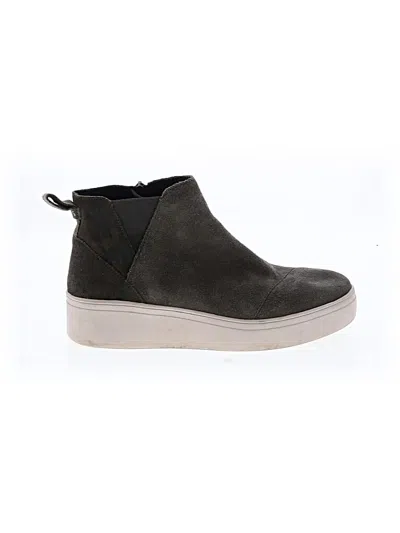 Pre-owned Toms Ankle Boots In Gray