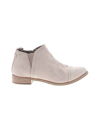 Pre-owned Toms Ankle Boots In Gray