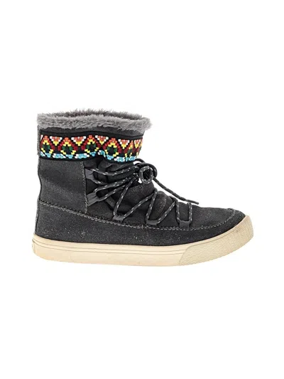 Pre-owned Toms Ankle Boots In Gray