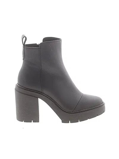 Pre-owned Toms Ankle Boots In Gray