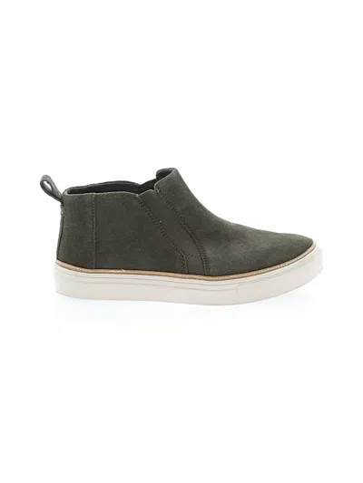 Pre-owned Toms Ankle Boots In Green