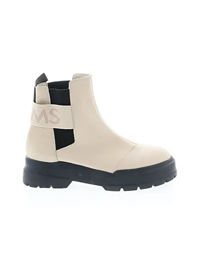 Pre-owned Toms Ankle Boots In Ivory